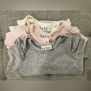 Nicole Miller Kids' Shirt Set - Gray, Pink, Cream